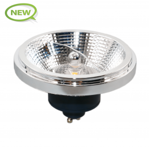 LED AR111 GU10 SPOT 45° DIMBAAR 12W ZWART