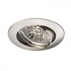 Inbouwspot LED - Inbouw armatuur Lucca - Kantelbaar - Rond nikkel geborsteld