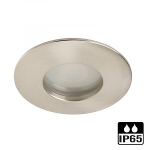 Inbouwspot LED - Inbouw armatuur - Badkamer IP65 - Rond nikkel geborsteld