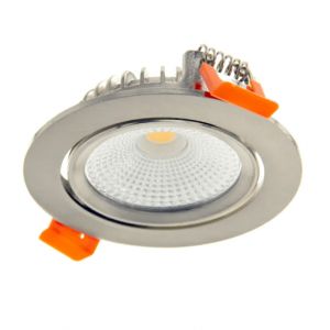 LED INBOUWSPOT 5W DIMBAAR ZILVER KLASSE 2