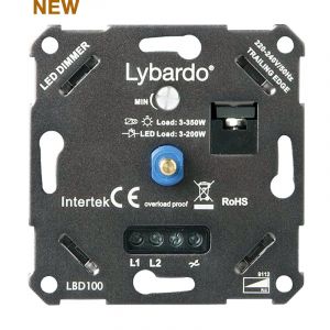Lybardo ITEC 3-175W LED Dimmer - Fase Afsnijding - Universeel