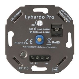 Lybardo ITEC 3-200W Pro LED Dimmer - Fase Afsnijding - Universeel - Elektronische zekering