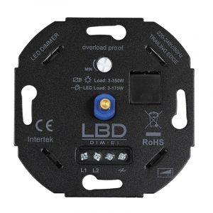 LED Dimmer LBDE1 3 - 175 watt met wisselschakeling